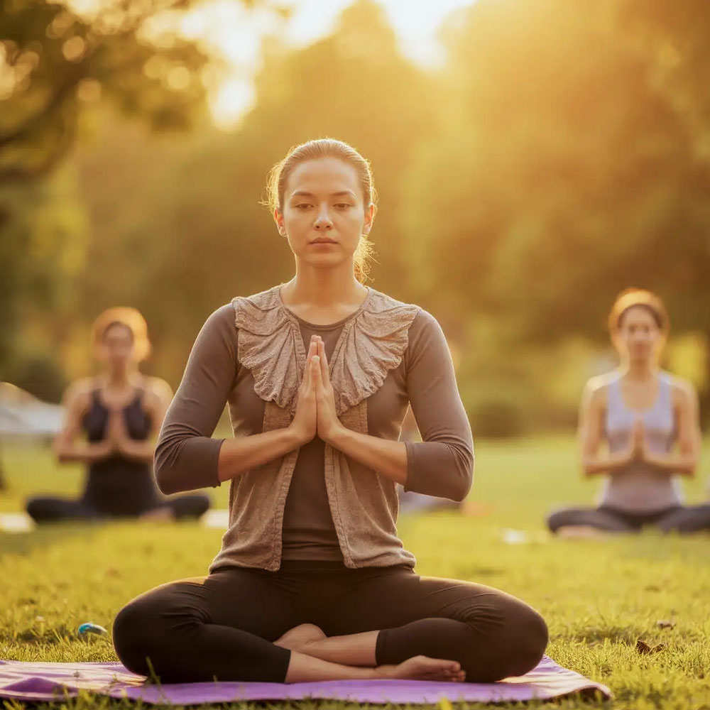 Meditation At Aryan Yoga Kendra